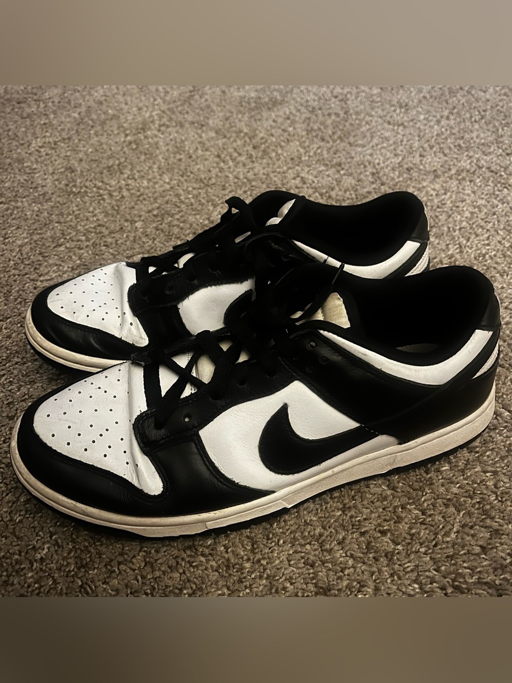 Nike Dunk Low Panda Black White Men's Sz 8 Or Women's Sz 9.5 DD1391-100 Shoes